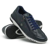 Tênis Masculino Sapatênis Sapato Couro Confort Casual Urbano Moderno Clássico