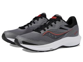 Tênis Masculino Saucony Cohesion 16 Cinza Chumbo Laranja 11,5