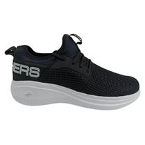 Tênis Masculino Skechers 55103 Go Run Fast Valor Preto/Branco