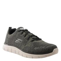 Tênis Masculino skechers Track- Front Runner-232298 verde oliva / marinho-cinza