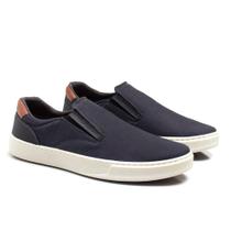 Tênis Masculino Slip On Cadarço Solado Reto Casual Conforto