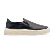 Tênis Masculino Slip on de Couro Legítimo Santorini Versátil e Prático Tênis Masculino Slip on de Couro Legítimo Santorini Versátil e Prático
