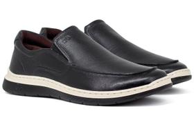 Tênis Masculino Slip On Democrata Easy Leave Couro Elástico Confortável