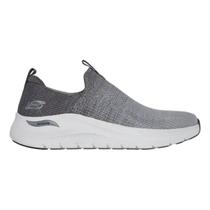 Tênis Masculino Slip On Fácil Calce Arch Fit 2.0 Skechers 232704 Cinza