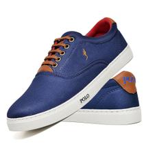 Tenis Masculino Slip On Polo Blu Cano Baixo Super Leve E Confortável