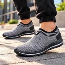 Tênis Masculino SlipOn Sem Cadarço Casual Confortável Academia Caminhada Corrida Respirável 38 ao 43 - Donatan
