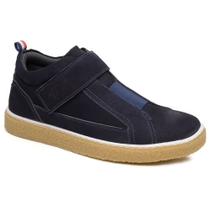 Tênis Masculino Sneaker Couro Legítimo Confortável Denver Fg Cor:Azul-MarinhoGenero:MasculinoTamanho:39