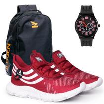 Tênis Masculino Treino Academia Corrida mochila relogio Tênis Masculino Treino Academia Corrida mochila relogio