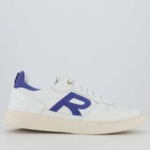 Tênis Masculino Type R Couro Reserva - Branco/Azul Tênis Masculino Type R Couro Reserva - Branco/Azul