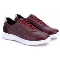 Tênis Masculino Ultra Leve Bordo Comfort 3024-BORDO -44