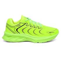 Tênis Masculino Verde Neon Esportivo Academia Corrida