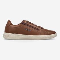 Tênis masculino west coast couro legitimo casual calce fácil
