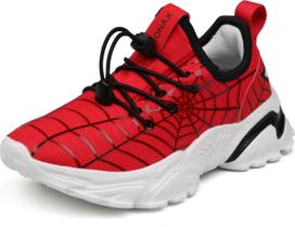 Tênis masculinos BRONAX Slip On, tamanho 12,5, leves, vermelhos