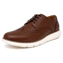 Tênis masculinos Nautica Wingtip Oxford com cadarço Warren Tan 8