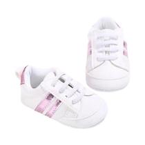 Tênis Meckior Multicoloridos Para Bebês, Sola Macia Em Couro PU, Primeiros Passos Para Meninos E