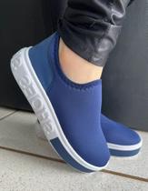 Tenis meia azul confort Tenis meia azul confort