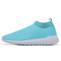 Tenis Meia Calce Facil Feminino Palmilha EVA Macia Solado PVC Academia Caminhada Esporte