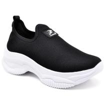 Tênis Meia Calce Fácil Slip On Nylon Feminino Respirável Macio Solado Chunck Alto Robusto Casual Confortável Tênis Meia Calce Fácil Slip On Nylon Feminino Respirável Macio Solado Chunck Alto Robusto Casual Confortável