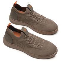 Tênis Meia Casual Masculino Confortável Leve Areia