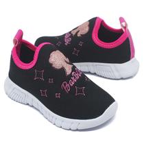 Tenis Meia Escolar Barbi Bi Preto
