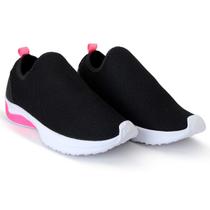 Tênis Meia Esportivo Slip On Feminino Calce Facil Confortavel Leve E Macio