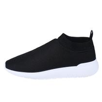 Tenis Meia Feminino Calce Facil Respiravel Espumado Caminhada Conforto Leve