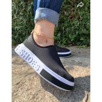 Tenis Meia Feminino Calce Facil Shoes Sola Alta Tenis Meia Feminino Calce Facil Shoes Sola Alta