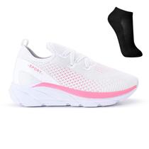 Tenis Meia Feminino Esportivo Treino Academia Light Sport + Meia Tenis Meia Feminino Esportivo Treino Academia Light Sport + Meia