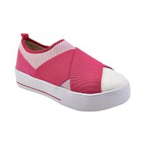 tenis meia feminino slip on rosa academia corrida caminhada esporte