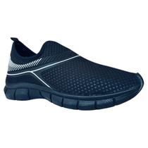 Tenis Meia Flex Masculino Preto Listrado Lançamento Imperdivel