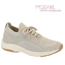 Tenis Meia Modare Knit Original Feminino Calce Facil Fascite Plantar Esporao Ortopedico Sapatenis Casual Dia A Dia Ultraconforto