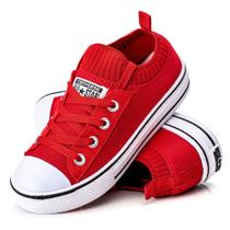 Tênis Meia Parizi Star Infantil Vermelho - Parizi Shoes