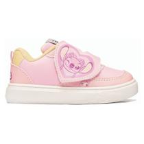 Tênis menina disney lilo stitch angel moda macio leve sem cadarço calce fácil