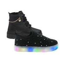 Tenis Menina e Botinha Infantil - KIT 2 PARES Tam 20 ao 34