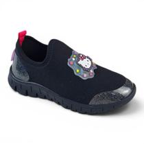 Tênis Menina Infantil Novopé Led Hello Kitty Confortável Tamanho:26Cor:Preto Tênis Menina Infantil Novopé Led Hello Kitty Confortável Tamanho:26Cor:Preto