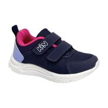 Tênis Menina Klin New Sport Mini Marinho/Rosa 199119 Tênis Menina Klin New Sport Mini Marinho/Rosa 199119