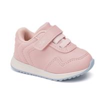 Tênis Menina Klin Walk Baby Rosa Claro E Azul Candy 453.103