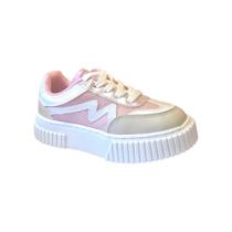 Tênis Menina Mini Sua Cia Napa Rosa/Off-White 9167.52201T Tamanho:29Cor:RosaGênero:Feminino