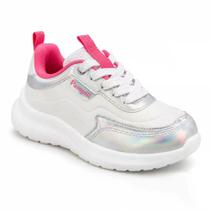 Tênis Menina Pampili Bubble Branco Prata