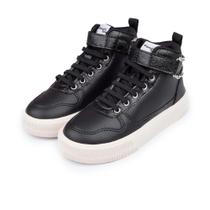 Tênis Menina Pampili XT25 Cano Médio com Corrente Preto