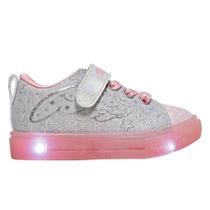 Tênis Menina Skechers Twinkle Toes LED Sparks Ice Cinza 3147 Tênis Menina Skechers Twinkle Toes LED Sparks Ice Cinza 3147