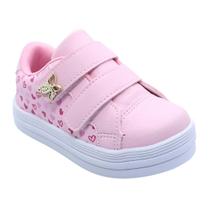 Tênis Meninas De Borboleta E Coração Delicado E Charmoso