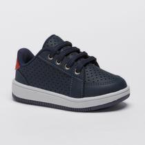 Tênis Menino Infantil Casual Social Perfurado Com Cadarço Sola Bicolor Tênis Menino Infantil Casual Social Perfurado Com Cadarço Sola Bicolor