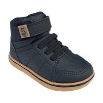 Tênis Menino Klin Casual Cano Alto Flyer Mini Preto 117178-2 Tamanho:25Cor:PretoGênero:Masculino