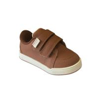 Tênis Menino Klin Flyer Baby Caramelo/Off-White 166200-1 Tamanho:17Cor:MarromGênero:Masculino Tênis Menino Klin Flyer Baby Caramelo/Off-White 166200-1 Tamanho:17Cor:MarromGênero:Masculino