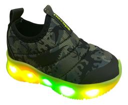 Tenis Meninos Infantil Novopé Dino Led Calçe Facil Original Tenis Meninos Infantil Novopé Dino Led Calçe Facil Original