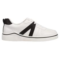 Tênis MIA Alta Lace Up de material vegano femininos brancos/pretos 38