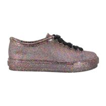 Tênis Mini Melissa Hip Sneaker Infantil Glitter Multicolor/Preto