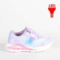 Tênis Mini Pé Frozen Com Led Mp2410f Lilas