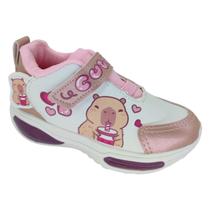 Tênis Minipé Capivara Cute Led MP2530 - Juvenil